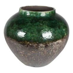 Lindy Jar Plant Pot - Black Green 16 Lindy Jar Plant Pot - Black Green -Hortology Plants Shop 6PTR62411