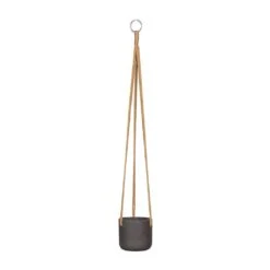 Charlie Hanging Plant Pot - Black Washed 14 Charlie Hanging Plant Pot - Black Washed -Hortology Plants Shop Charlie Hanging Plant Pot Black Washed Small