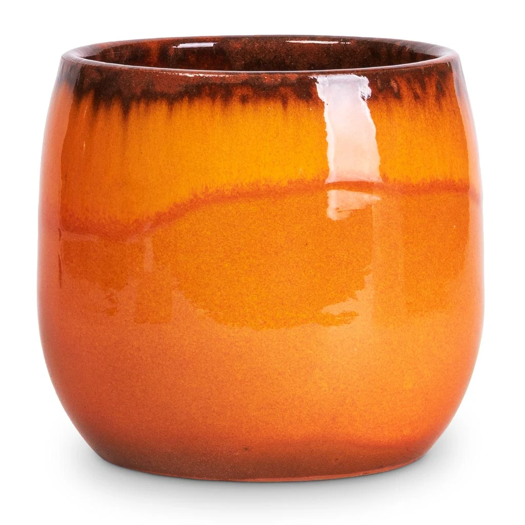 Charlotte Plant Pot - Orange 3 Charlotte Plant Pot - Orange