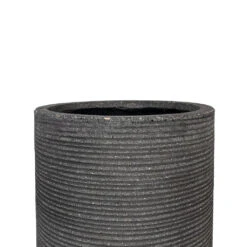 Cody Ridged Tall Planter - Dark Grey 37 Cody Ridged Tall Planter - Dark Grey -Hortology Plants Shop Cody Plant Vase Ridged Dark Grey 28x45cm 3