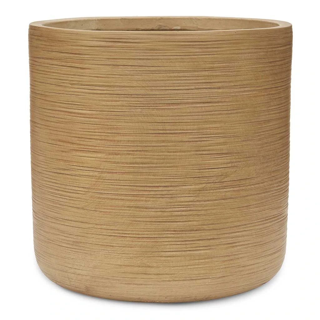 Dune Cylinder Planter - Almond 6 Dune Cylinder Planter - Almond - Image 4