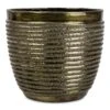 Elise Metal Plant Pot - Green -Hortology Plants Shop Elise Metal Pot Green 15x12cm