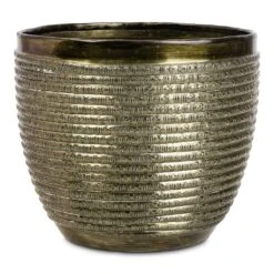 Elise Metal Plant Pot - Green 17 Elise Metal Plant Pot - Green -Hortology Plants Shop Elise Metal Pot Green 17x15cm