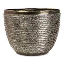 Elise Metal Plant Pot - Green 25 Elise Metal Plant Pot - Green -Hortology Plants Shop Elise Metal Pot Green 21x16cm