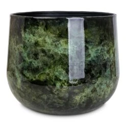 Emmie Metal Plant Pot - Mystic Green 22 Emmie Metal Plant Pot - Mystic Green -Hortology Plants Shop Emmie Metal Pot Mystic Green 31x25cm