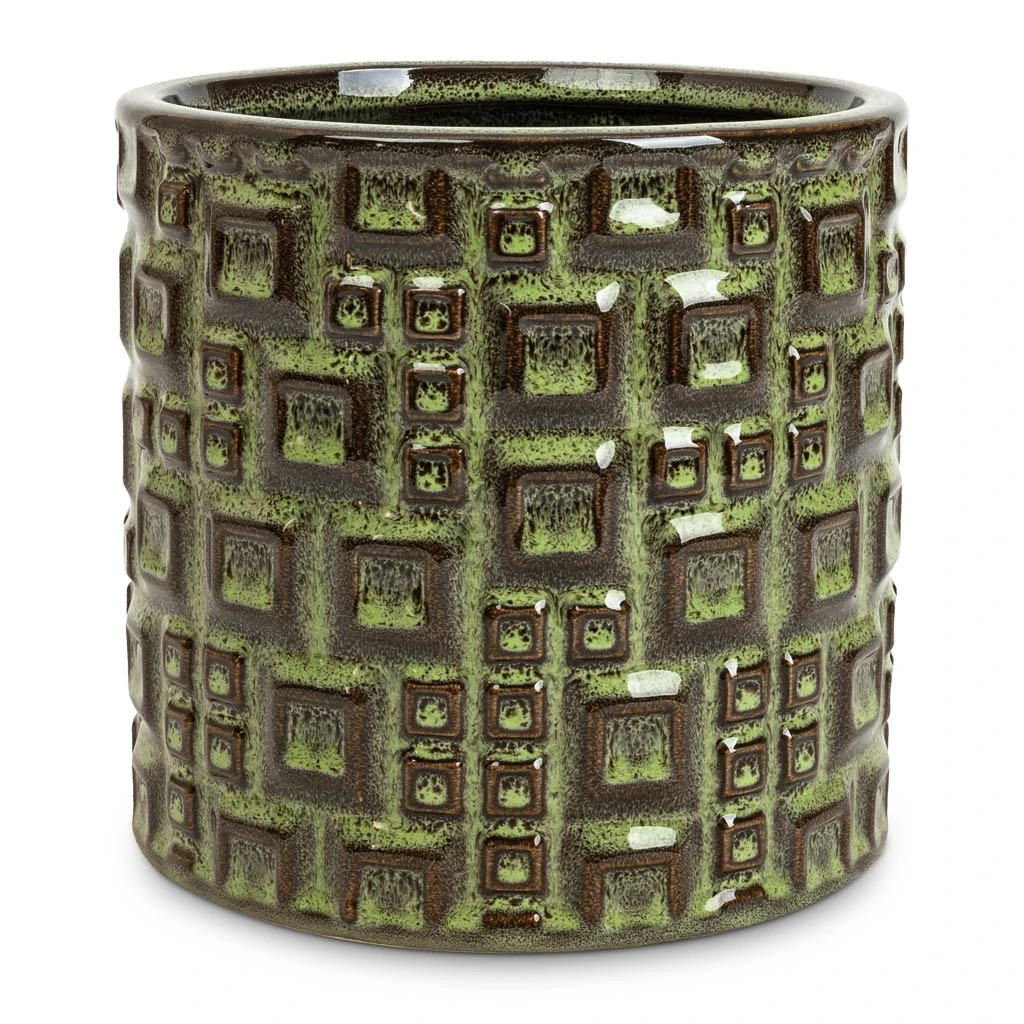 Fiene Plant Pot - Green 3 Fiene Plant Pot - Green