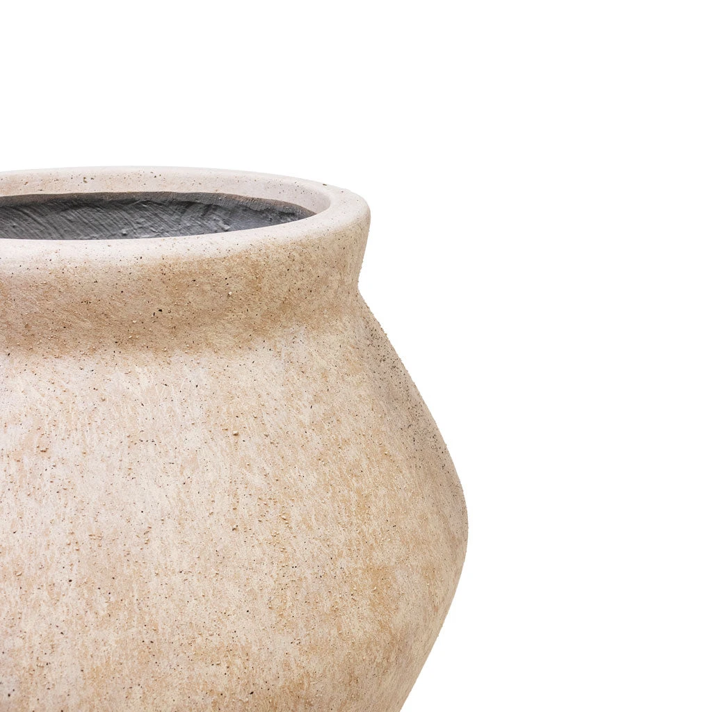 Fleuri Mineral Tall Planter - Travertine 7 Fleuri Mineral Tall Planter - Travertine - Image 5