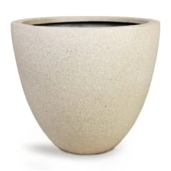 Grigio Egg Pot Planter - Antique White Concrete 16 Grigio Egg Pot Planter - Antique White Concrete -Hortology Plants Shop Grigio Egg Pot Planter Antique White Concrete 32x29cm