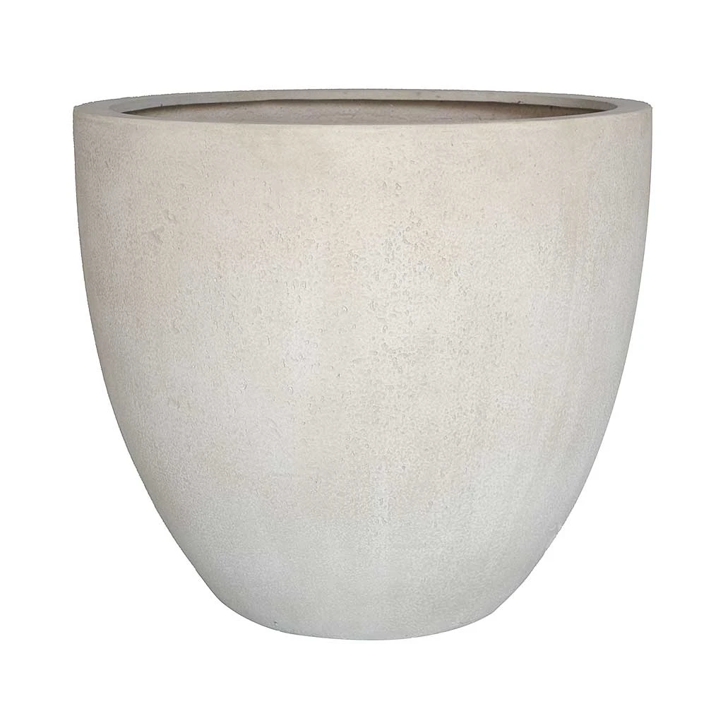 Grigio Egg Pot Planter - Antique White Concrete 9 Grigio Egg Pot Planter - Antique White Concrete - Image 7
