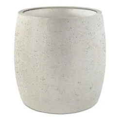 Grigio Modern Planter - Antique White Concrete