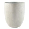 Grigio Tall Egg Pot Planter - Antique White Concrete 2 Grigio Tall Egg Pot Planter - Antique White Concrete -Hortology Plants Shop Grigio Tall Egg Pot Planter Antique White Concrete 30x35cm