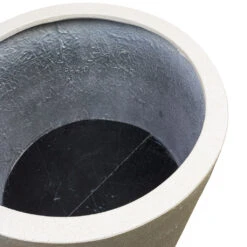 Grigio Tall Partner Planter - Antique White Concrete -Hortology Plants Shop Grigio Tall Vase Planter Antique White Concrete DETAiL 6