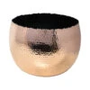 Hammered Bowl - Copper With Black -Hortology Plants Shop Hammered Bowl Copper Black30cm