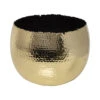 Hammered Bowl - Gold With Black 1 Hammered Bowl - Gold With Black -Hortology Plants Shop Hammered Bowl Gold Black30cm