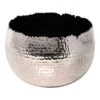 Hammered Bowl - Nickel With Black 2 Hammered Bowl - Nickel With Black -Hortology Plants Shop Hammered Bowl Nickel Black