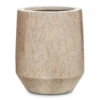 Harith High Mineral Planter - Travertine