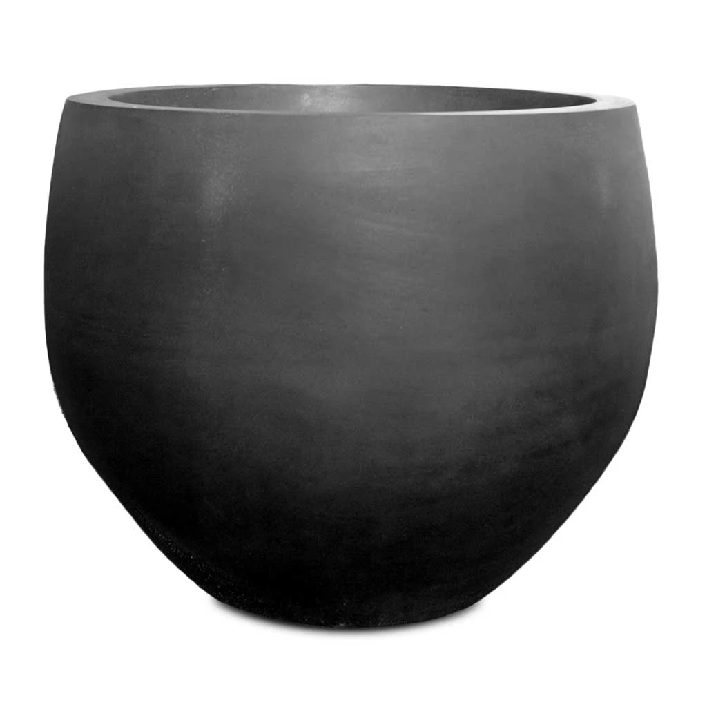 Jumbo Orb Natural Planter - Black 3 Jumbo Orb Natural Planter - Black