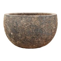 Lava Bowl Relic Planter - Rust