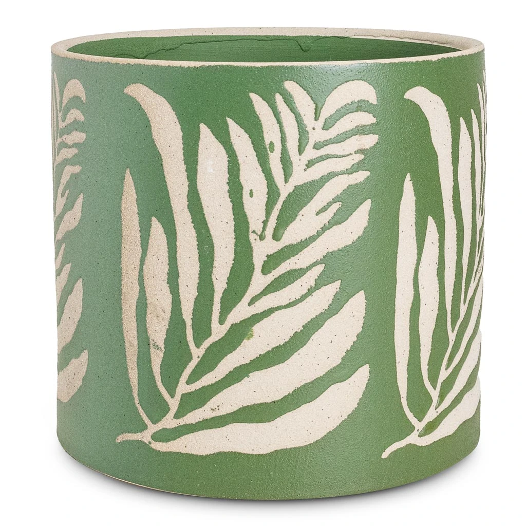 Leaf Plant Pot - Green 3 Leaf Plant Pot - Green