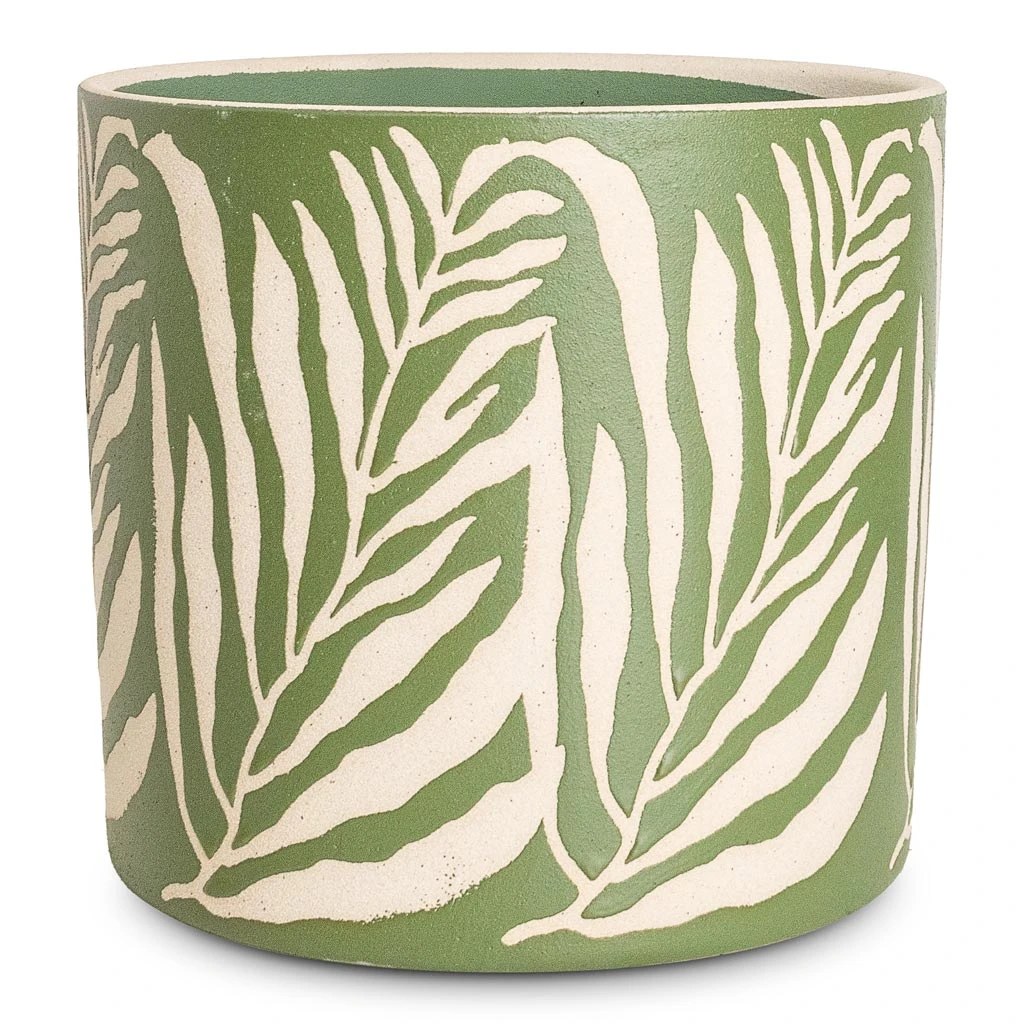 Leaf Plant Pot - Green 9 Leaf Plant Pot - Green - Image 7
