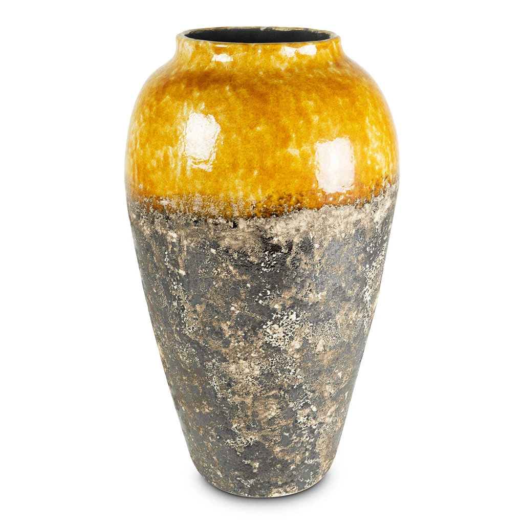 Lindy Bottle Plant Vase - Ochre 3 Lindy Bottle Plant Vase - Ochre