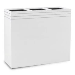 Line-Up Rectangle Planter - Matt White -Hortology Plants Shop Line Up Rectangle Planter Matt White 88x30x75cm