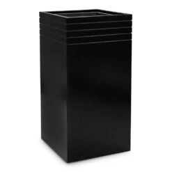 Line-Up Tall Square Planter - Matt Black 9 Line-Up Tall Square Planter - Matt Black -Hortology Plants Shop Line Up Tall Square Planter Matt Black 38x38x75cm