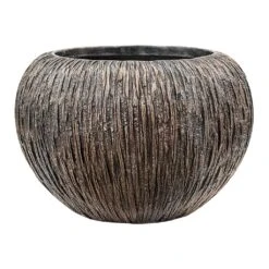 Luxe Lite Waterfall Globe Planter - Bronze -Hortology Plants Shop Luxe Lite Waterfall Globe Planter Bronze Large