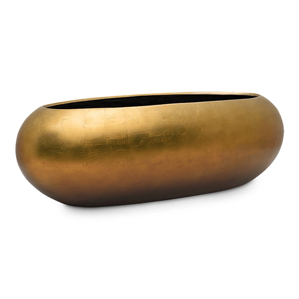 Metallic Boat Planter - Matt Honey 6 Metallic Boat Planter - Matt Honey - Image 4