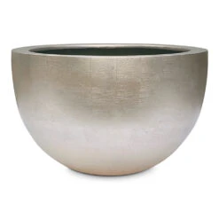 Metallic Plant Plant Bowl - Light Champagne