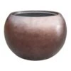 Metallic Globe Plant Pot - Matt Coffee