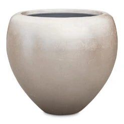 Metallic Couple Plant Pot - Light Champagne