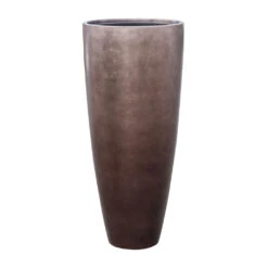 Metallic Partner Planter - Matt Coffee -Hortology Plants Shop Metallic Partner Planter Matt Coffee 40x90cm