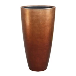 Metallic Partner Planter - Matt Copper -Hortology Plants Shop Metallic Partner Planter Matt Copper 40x75cm