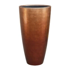 Metallic Partner Planter - Matt Copper -Hortology Plants Shop Metallic Partner Planter Matt Copper 49x90cm