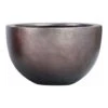 Metallic Plant Bowl - Matt Coffee -Hortology Plants Shop Metallic Plant Bowl Matt Coffee 45x27cm