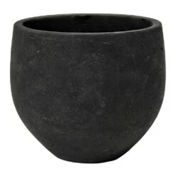 Mini Orb Kevan Plant Pot - Black Washed 20 Mini Orb Kevan Plant Pot - Black Washed -Hortology Plants Shop Mini Orb Kevan Plant Pot Black Washed Small