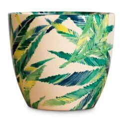 Monza Plant Pot - Botanical Fern -Hortology Plants Shop Monza Plant Pot Botanical Fern 13x13cm 2
