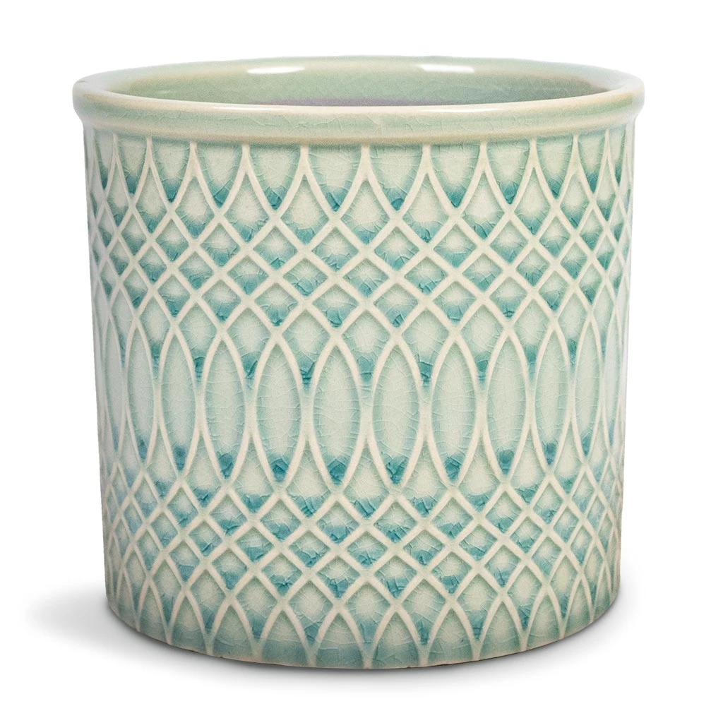 Morocco Plant Pot - Jade Green Celadon 3 Morocco Plant Pot - Jade Green Celadon