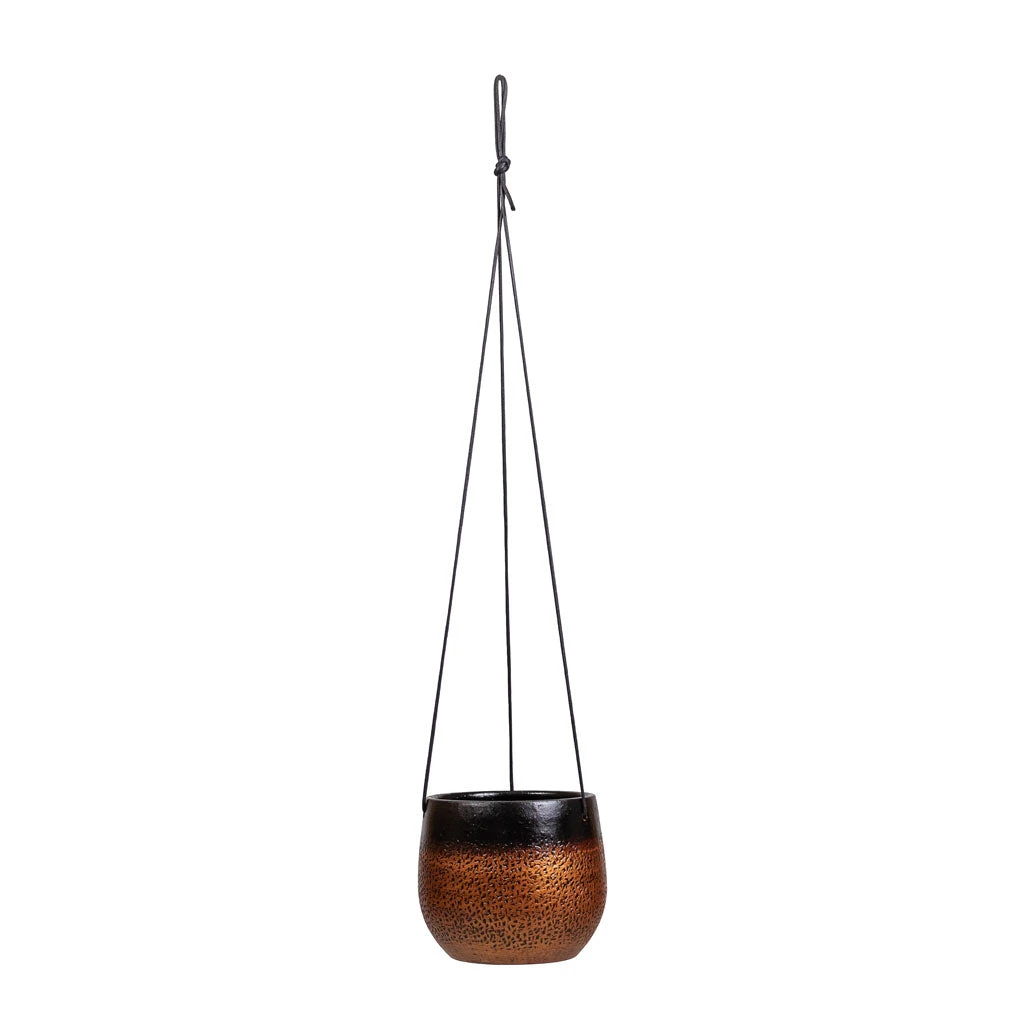 Mya Hanging Planter - Shiny Mocha 3 Mya Hanging Planter - Shiny Mocha
