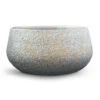 Noor Plant Bowl - Metallic Grey -Hortology Plants Shop Noor Plant Bowl Metallic Grey 28x13cm
