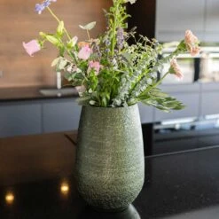 Noor Plant Vase - Velvet Green 18 Noor Plant Vase - Velvet Green -Hortology Plants Shop Noor Plant Vase Velvet Green 4