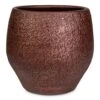 Noor Plant Pot - Velvet Brown -Hortology Plants Shop Noor Pot Velvet Brown 23x20cm