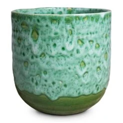 Ocean Glaze Plant Pot - Emerald