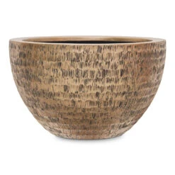 Opus Hammered Bowl Planter - Gold
