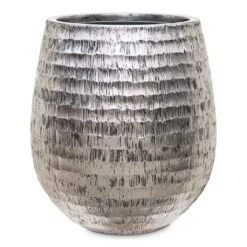 Opus Hammered Darcy Planter - Silver