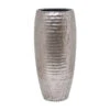 Opus Hammered Partner Planter - Silver -Hortology Plants Shop Opus Hammered Partner Planter Silver 35x75cm