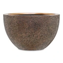 Hortology Plants Shop -Hortology Plants Shop Opus Hit Bowl Planter Gold 45x27cm