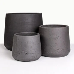 Patt Plant Pot - Black Washed 24 Patt Plant Pot - Black Washed -Hortology Plants Shop Patt Black Washed Studio 3
