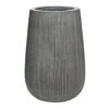 Patt High Ridged Planter - Dark Grey 2 Patt High Ridged Planter - Dark Grey -Hortology Plants Shop Patt High Plant Vase Ridged Dark Grey 29x43cm